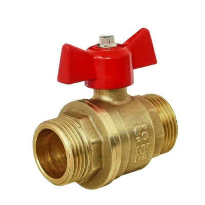 Кран шаровой 11Б27П1 DN15 PN40 нр/нр бабочка, серия Standart в 