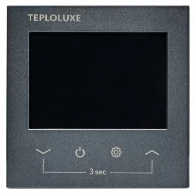 Терморегулятор для теплого пола Теплолюкс Pontus, черный Space в 