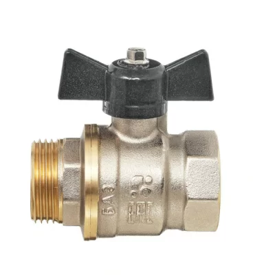 Кран шаровой 11Б27п1 DN25 PN40 вр/нр бабочка никель, серия Standart в 