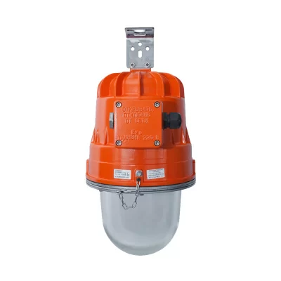 Взрывозащищённый ламповый светофор НСП43МТ-11-75 желтый УХЛ1 в 