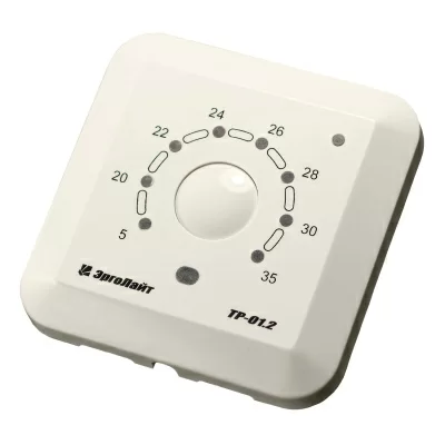 Терморегулятор для теплого пола встраиваемый ТР-01.2П с датчиком пола, бежевый в 