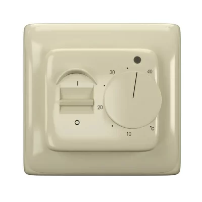 Терморегулятор для теплого пола AlfaReg RTC-70.16, механический, 16А, бежевый в 