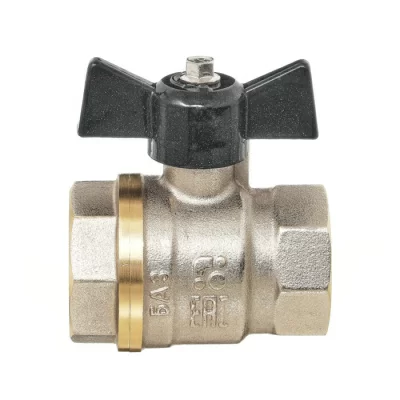 Кран шаровой 11Б27п1 DN15 PN40 вр/вр бабочка никель, серия Standart в 