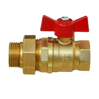 Кран шаровой 11Б27п1 DN15 PN40 "американка" бабочка, серия Standart в 