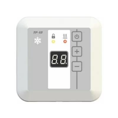 Терморегулятор для систем антиобледенения и снеготаяния встраиваемый ТР-13 с датчиком AS-10, белый в 
