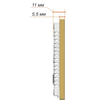 Терморегулятор для теплого пола Теплолюкс Solus Zen Wi-Fi, белый/золото в 