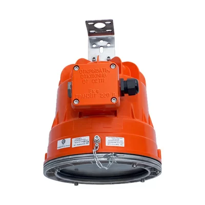 Взрывозащищённый ламповый светофор НСП43МТ-11-75 красный УХЛ1 в 