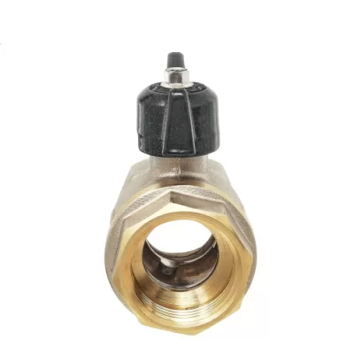 Кран шаровой 11Б27п1 DN15 PN40 вр/вр бабочка никель, серия Standart в 