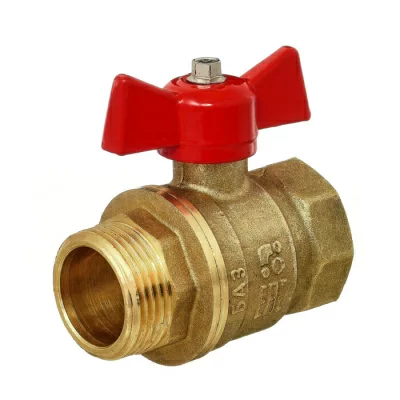 Кран шаровой 11Б27п1 DN25 PN40 вр/нр бабочка, серия Standart в 