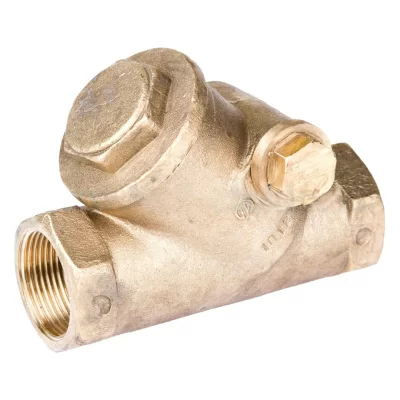 Клапан обратный поворотный латунный 19б4нж Ду15 в 