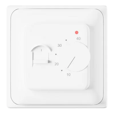 Терморегулятор для теплого пола AlfaReg RTC-70.16, механический, 16А, белый в 