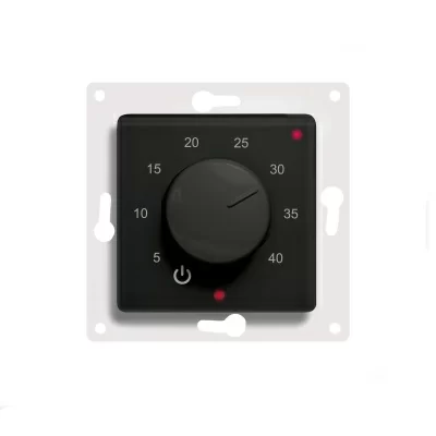 Терморегулятор для теплого пола ТР-03 Этика, черный (в рамку Legrand Etika) в 