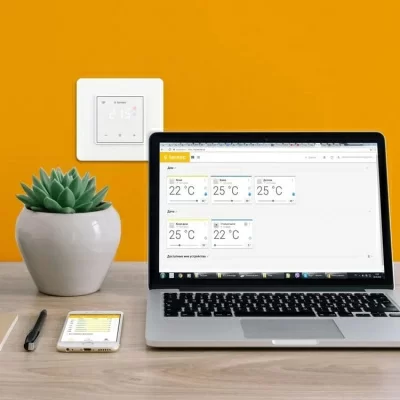 Терморегулятор для теплого пола Terneo sx unic, белый в 