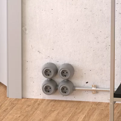 Соединитель OneKeyElectro Rotondo, серый в 