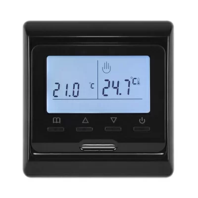 Терморегулятор для теплого пола AlfaReg E-51.716, программируемый, 16A, черный в 
