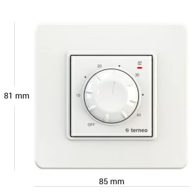 Терморегулятор для теплого пола Terneo rtp, слоновая кость в 