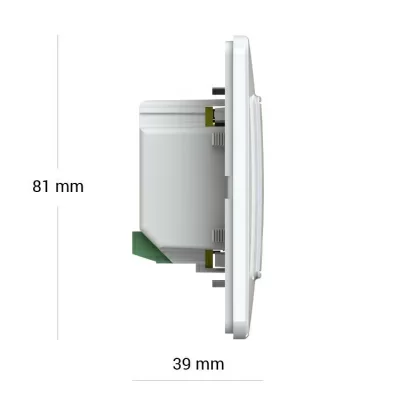 Терморегулятор для теплого пола Terneo s unic, слоновая кость в 