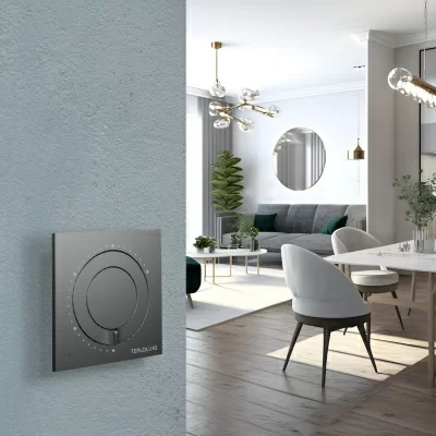 Терморегулятор для теплого пола Теплолюкс Solus, черный в 