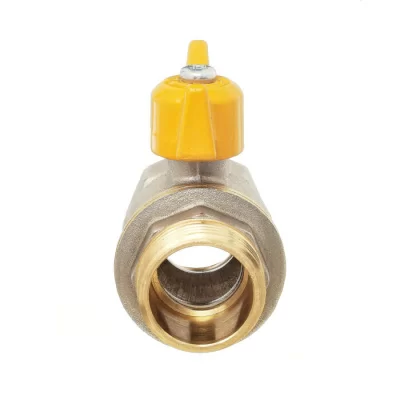 Кран шаровой 11Б27п DN25 PN40 газ вр/нр бабочка никель, серия Standart в 