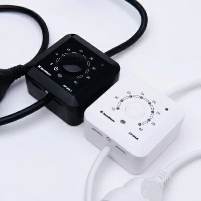 Терморегулятор для обогревателей ТР-03.1Р на проводе, черный в 