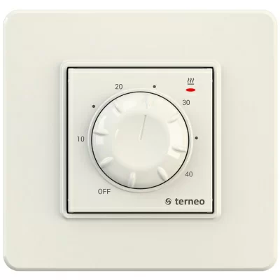 Терморегулятор для теплого пола Terneo rtp, слоновая кость в 