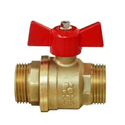 Кран шаровой 11Б27П1 DN15 PN40 нр/нр бабочка, серия Standart в 