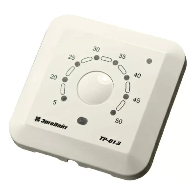 Терморегулятор для теплого пола встраиваемый ТР-01.3В с датчиком воздуха, бежевый в 