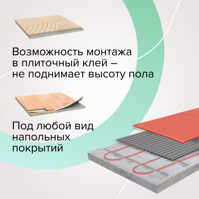 Кабельный теплый пол CALEO CABLE 17W-47 в  Кабельный теплый пол CALEO CABLE 17W-47 в