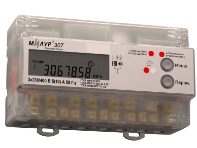 Счётчик электроэнергии Милур 307.62-R-1L в 