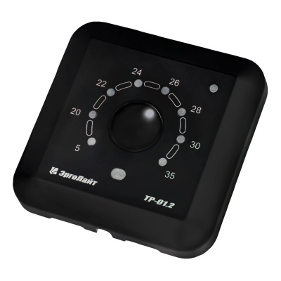 Терморегулятор для теплого пола встраиваемый ТР-01.2В с датчиком воздуха, черный в  Терморегулятор для теплого пола встраиваемый ТР-01.2В с датчиком воздуха, черный в