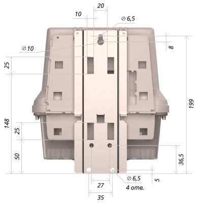 Счётчик электроэнергии Милур 307.52-Z-3-D в 