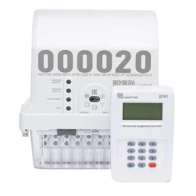 Счетчик НАРТИС-И300-SP31-A1R1-230-5-100A-SN-RF2400/1-RF433/1-P1-EHKMOQ1V3-D + Д101 + МР-М1-2G4G в 