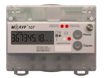 Счетчик электроэнергии Милур 107S.22-R-1L-DT в 