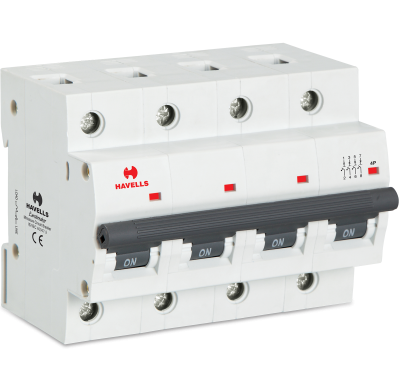 Автоматический выключатель 4P 10kA C-100A 6M Havells в 
