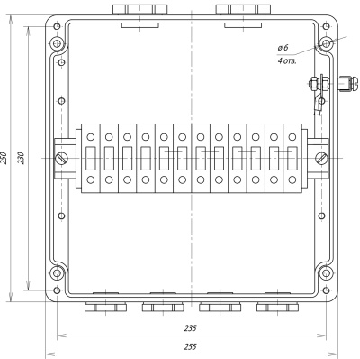 Коробка соединительная ВЭ 250.М40 в 