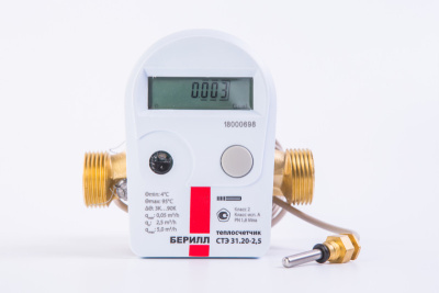 Теплосчетчик БЕРИЛЛ СТЭ 31.15-0,6-Т1-L с интерфейсом LoRaWAN, трубопровод подающий в 
