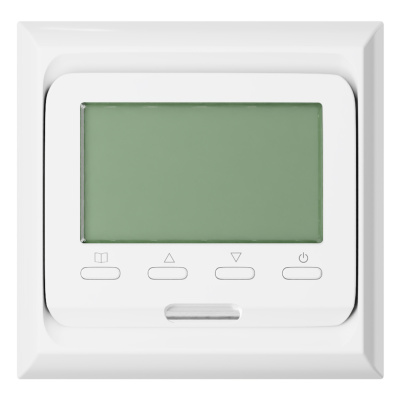 Терморегулятор для теплого пола AlfaReg E-51.716, программируемый, 16A, белый в 