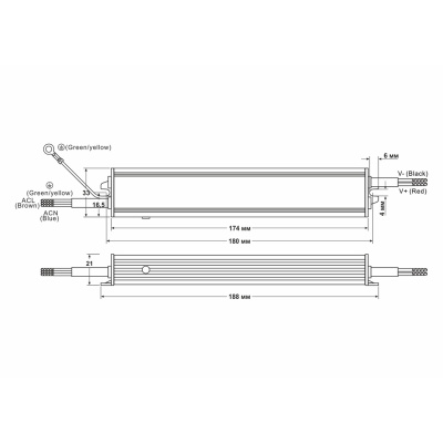 Источник питания D-LUCE Fonte DLE-22-0,22-IP65 в 