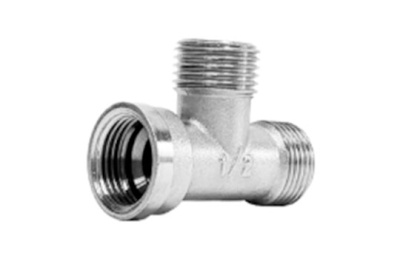 Тройник 1/2ВНН Т15ВНН никель в  Тройник 1/2ВНН Т15ВНН никель в