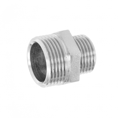 Ниппель переходной 1/2х3/4 НП15/20 никель в  Ниппель переходной 1/2х3/4 НП15/20 никель в