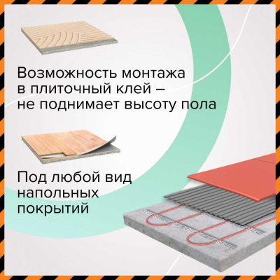 Кабельный теплый пол CALEO CABLE 15W-45 PRO в  Кабельный теплый пол CALEO CABLE 15W-45 PRO в