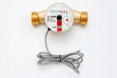 Счетчик воды универсальный СВУ 20-E130-1-W-L-10G IT с импульсным выходом ГЕРКОН, ДУ20 в 