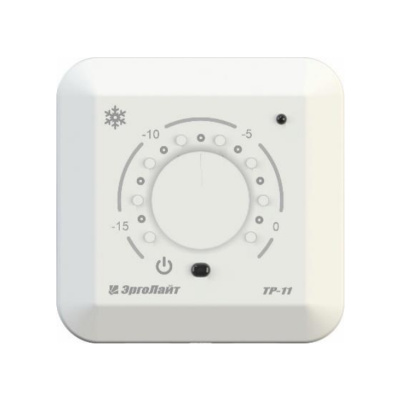 Терморегулятор для систем антиобледенения и снеготаяния встраиваемый ТР-11 с датчиком AS-10, черный в  Терморегулятор для систем антиобледенения и снеготаяния встраиваемый ТР-11 с датчиком AS-10, черный в