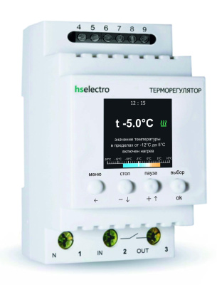 Терморегулятор для систем антиобледенения и снеготаяния HS Electro ТС-4 в  Терморегулятор для систем антиобледенения и снеготаяния HS Electro ТС-4 в