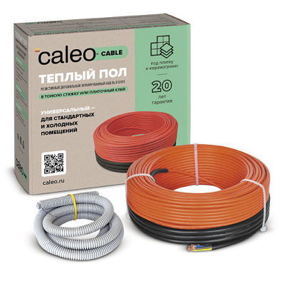 Кабельный теплый пол CALEO CABLE 18W-20 в  Кабельный теплый пол CALEO CABLE 18W-20 в