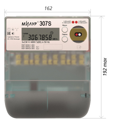 Счётчик электроэнергии Милур 307.52-RV-2-D в 