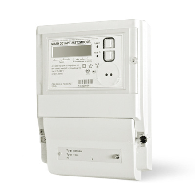 Счетчик электроэнергии МАЯК 301АРТ.253Т.2ИППО2Б в  Счетчик электроэнергии МАЯК 301АРТ.253Т.2ИППО2Б в