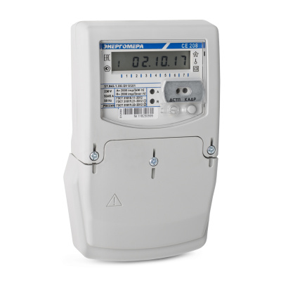 Счетчик электроэнергии Энергомера CE208 S7.845.1.OG.QV GS01 IEC в  Счетчик электроэнергии Энергомера CE208 S7.845.1.OG.QV GS01 IEC в