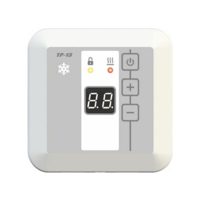 Терморегулятор для систем антиобледенения и снеготаяния накладной ТР-13 с датчиком AS-10, черный в  Терморегулятор для систем антиобледенения и снеготаяния накладной ТР-13 с датчиком AS-10, черный в