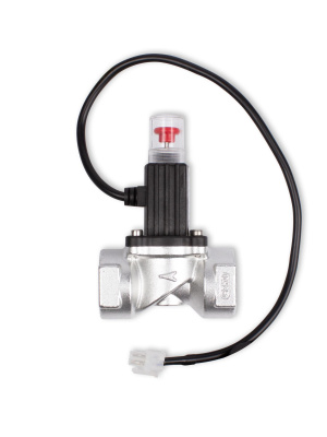 Клапан запорный газовый индукционный КЗГИал-25 (алюминий) для сигнализатора загазованности Сенсор в  Клапан запорный газовый индукционный КЗГИал-25 (алюминий) для сигнализатора загазованности Сенсор в